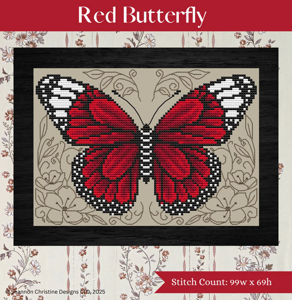 Red Butterfly Shannon Christine Designs DD