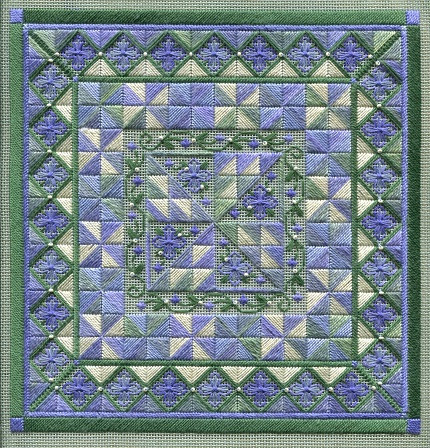 Periwinkle Pinwheels Includes Beads Laura J Perin Designs Counted Canvas Pattern Only