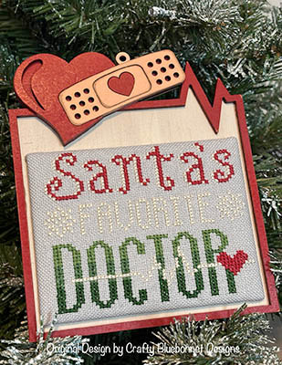 Santa's Favortie Doctor 59 x 46 by Crafty Bluebonnet Designs 26-2404