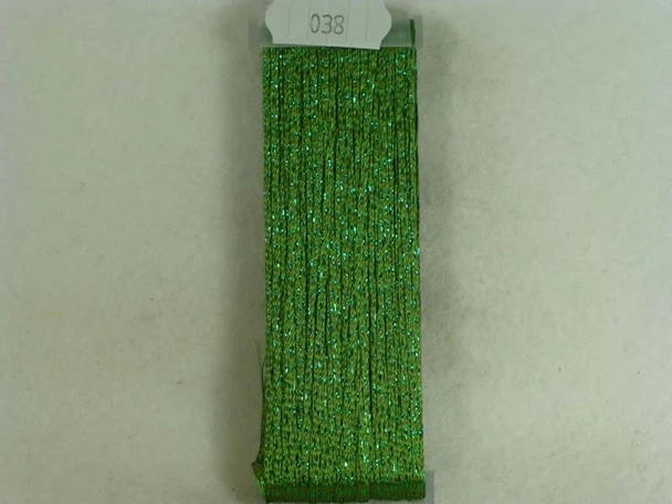 YLI 038 Moss Green/Green Ribbon Floss Shimmer Blend