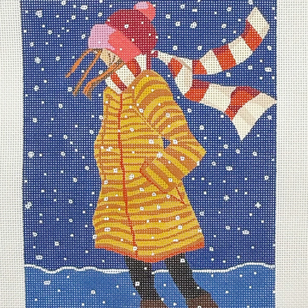 Early Snow - BW469LL Design Size 8" x 10" on 13 Mesh Laura Loe