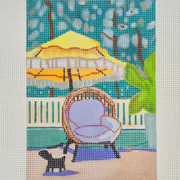 Basket Chair - BW491LL Design Size 5" x 7" Square on 13 Mesh Laura Loe