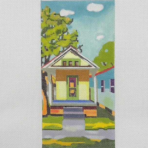 Yellow House - BW457LL Design Size 3 1/2" x 7" on 18 Mesh Laura Loe