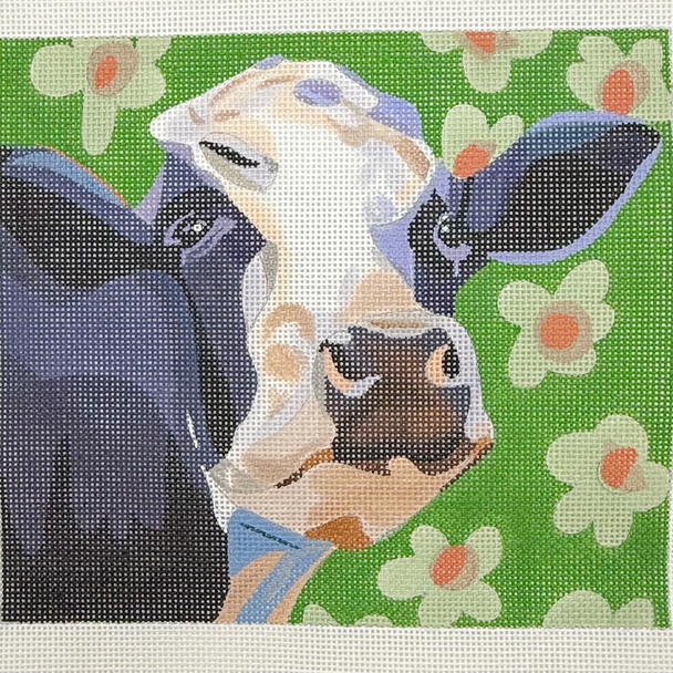 Daisy - BW393DK 9 1/4" x 8 1/4" on 13 Mesh Donna Krenicki