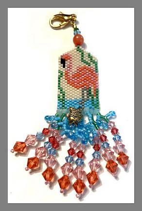 Fern Ridge Collections Flamingo's Folly Fob