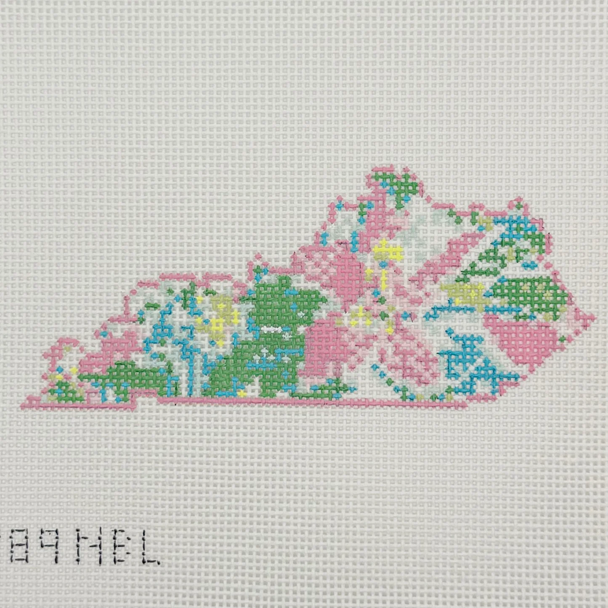 State Palm Kentucky - BW2189NBL-18 Design Size 5" x 3" on 18 Mesh Needlepoint by Laura