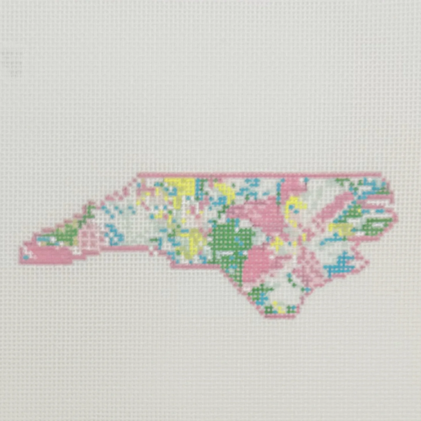 State Palm North Carolina - BW2176NBL-18 Design Size 5" x 2" on 18 Mesh Needlepoint by Laura