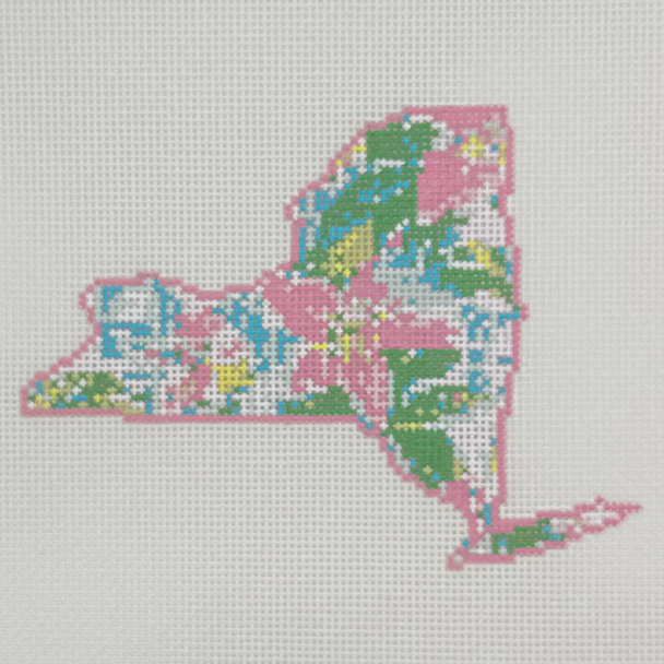 State Palm New York - BW2178NBL-18 Design Size 5" x 4" on 18 Mesh Needlepoint by Laura