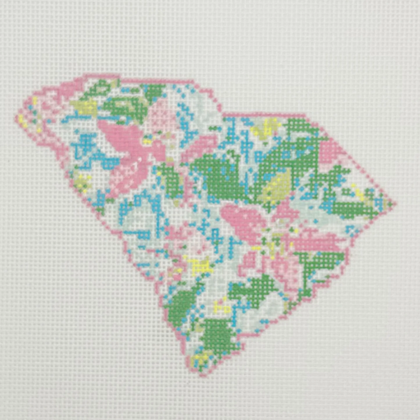 State Palm South Carolina - BW2179NBL-18 Design Size 5" x 4" on 18 Mesh Needlepoint by Laura