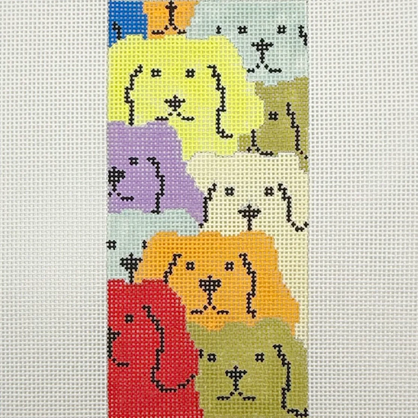 Dogs Sunny 2 - BW455OKS Size 3 1/2" x 7" on 13 Mesh OKS Designs