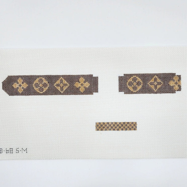 Watch Band Coins - BW128 size 8" x 1" 18 Mesh Blue Waters Needlepoint
