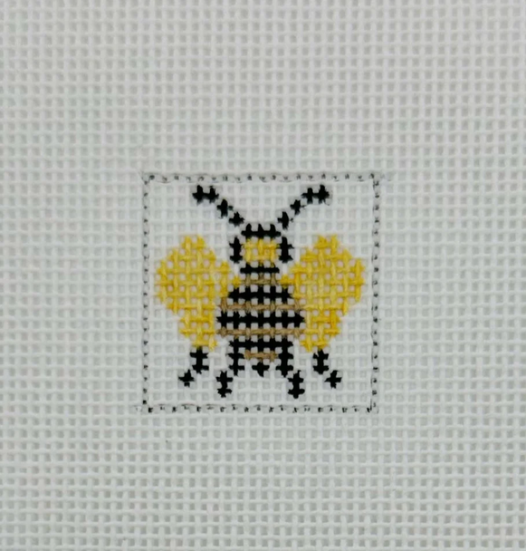 Bee 1 Inch Square - BW553 18 Mesh Blue Waters Needlepoint