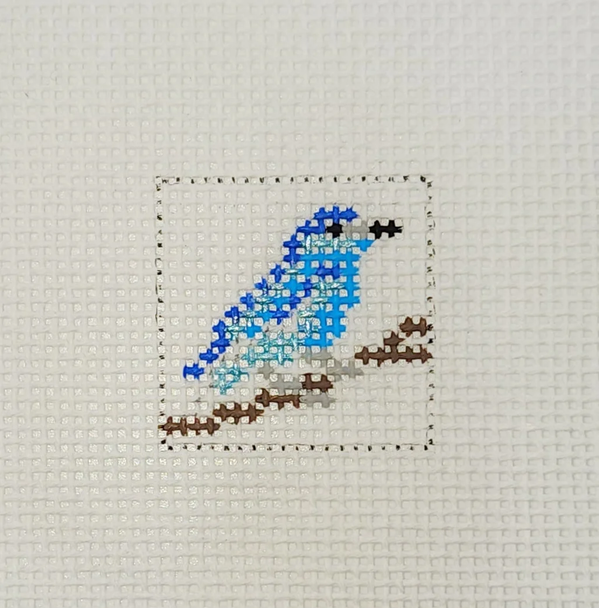 Bluebird 1 Inch Square - BW562 18 Mesh Blue Waters Needlepoint