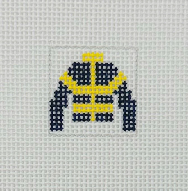 Jockey Silk 1 Inch Squares - BW593 18 Mesh Blue Waters Needlepoint
