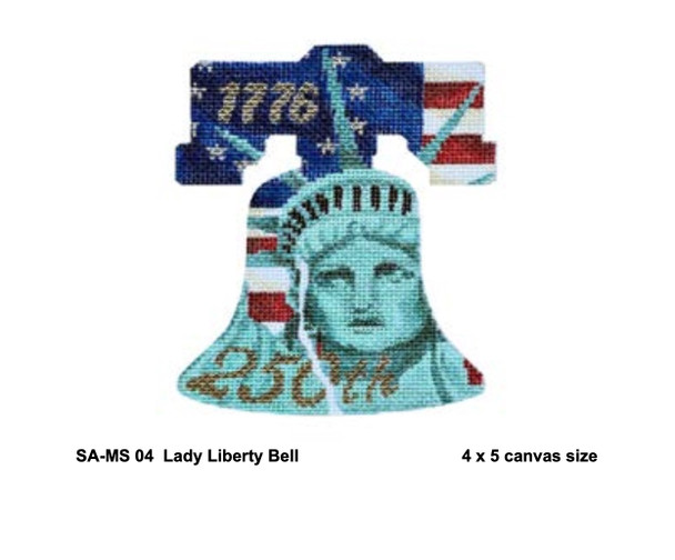 SA-MS 04 Liberty Bell - Silver 25 x 16 Starke Art Designs