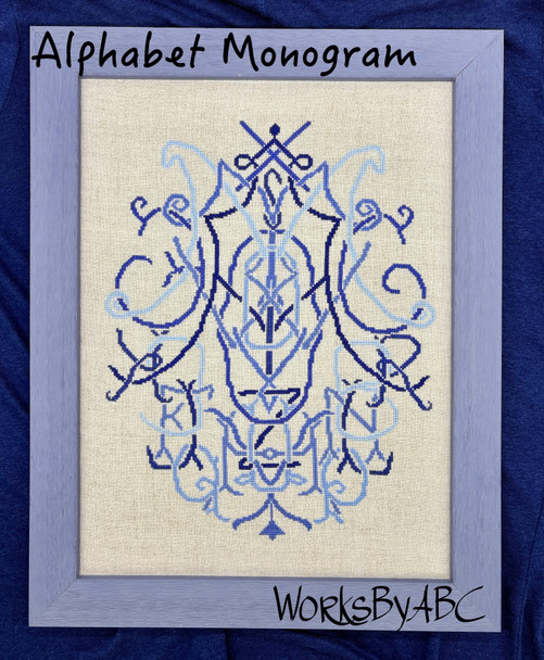 Alphabet Monogram 85 x 213 by Works By ABC PreOrder