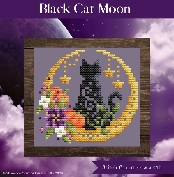 Black Cat Moon Needlework Marketplace 2026 Shannon Christine Designs DD