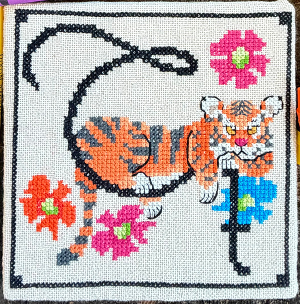 Tommy Tiger 65 x 65 by Luhu Stitches Pre Order