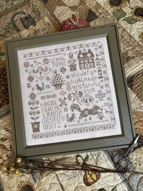 SASSY SQUIRREL SAMPLER by Pansy Patch Quilts & Stitchery PreOrder
