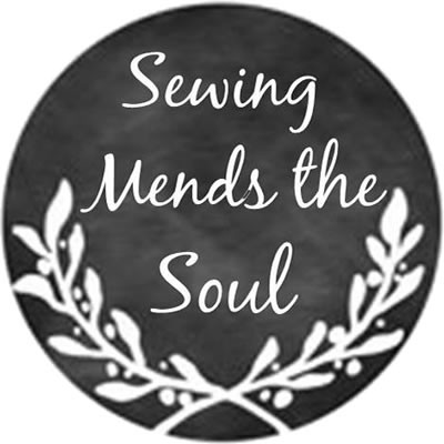 Sewing Mends the Soul 1" round needle minder Whimsical Edge