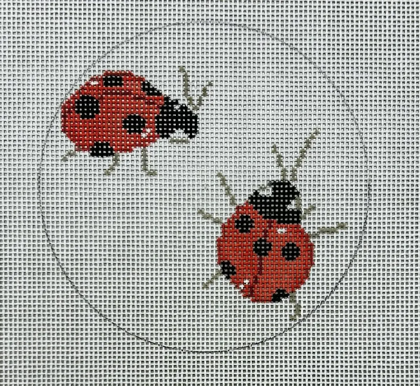 SF87 Ladybugs 4" Round 18 Mesh Sara Fitz The Collection Designs