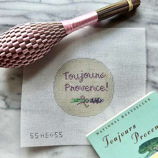 Toujours Provence SSAE055: 4" round on 13 coun Alli Eagan Designs