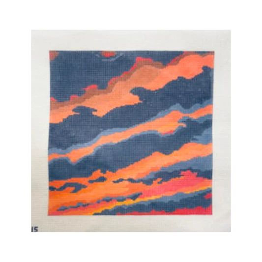 Fire in the Sky AF315 Anne Fisher Needlepoint, llc
