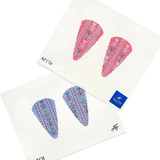 Scissor Case AF172: Radish Color Only 2.75" x 4.75"  13 Mesh Needlepoint Canvas 14 Mesh Anne Fisher Needlepoint, llc