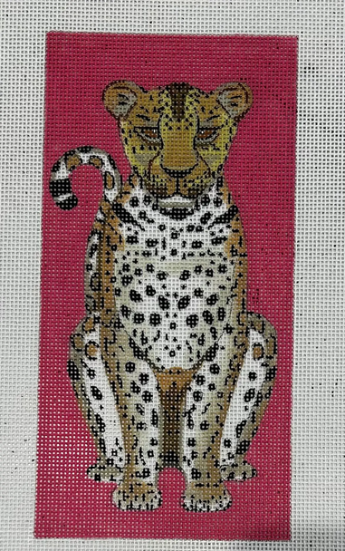 AT119 Leopard Eyeglass case Pink background Mesh Anne Thomsen