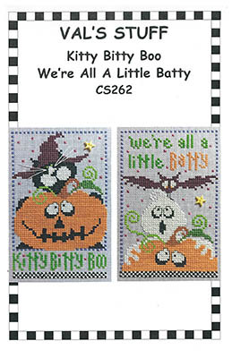 Kitty Bitty Boo And We're All A Little Batty 46w x 73h by Vals Stuff 26-2642