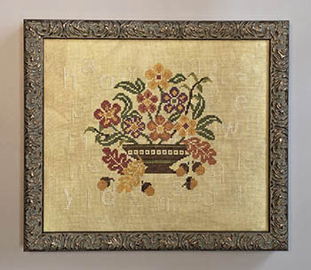 Autumn Basket Sampler 130w x 105h by Wildflower Stitching LLC  26-2616