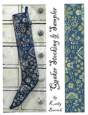 Quaker Stocking & Sampler by Kathy Barrick 26-2770