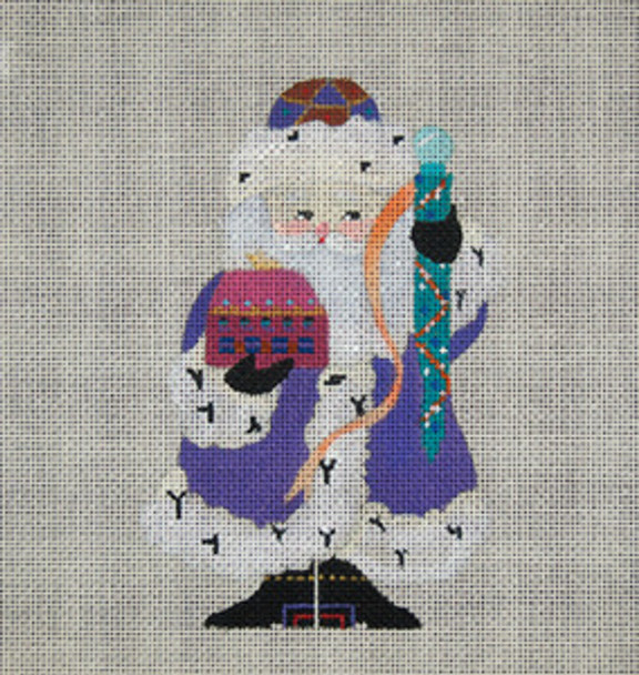 ED-644A Dede's Needleworks Russian Santa front only, 3½ x 5, 18g