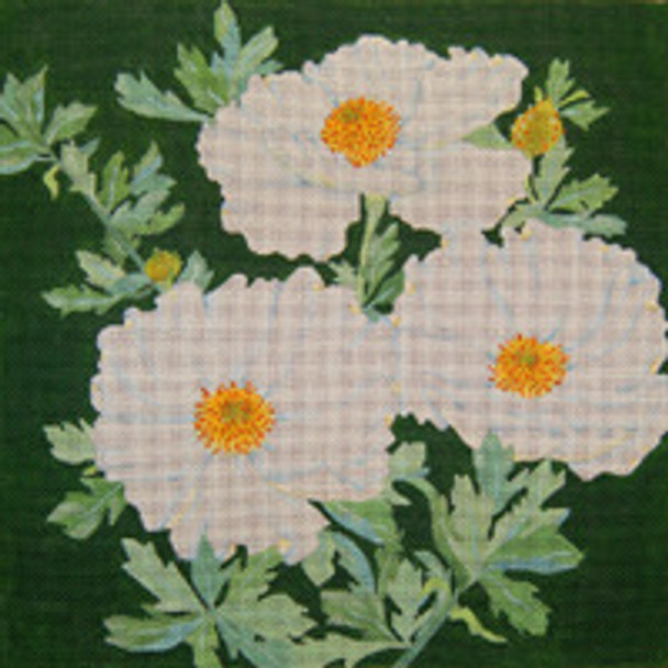 ED-18061 Dede's Needleworks Giant Matilija Poppy 14 x 14, 13g