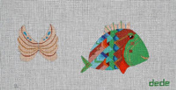 ED-18051B Dede's Needleworks Angelfish B 4½ x 3¼, 18g