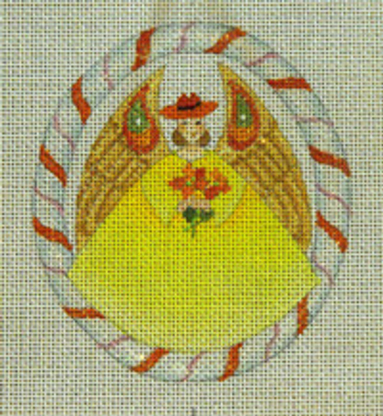 ED-18020 Dede's Needleworks Sugar Plum Angel  Yellow Skirt 4 x 4½, 18g