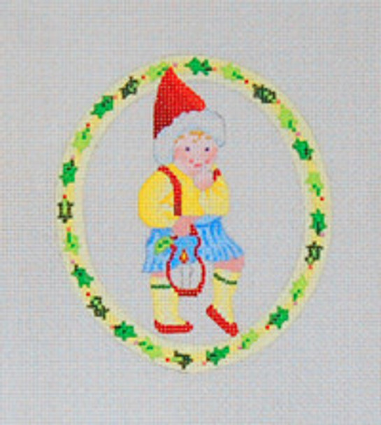 ED-17005E Holly Babies 4 x 4½, 18g  Dede's Needleworks