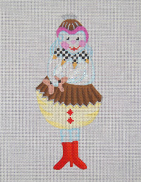 ED-18038 Dede's Needleworks Ornaments  Mr. Cupcake 6 x 3, 18g