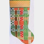 Wg12541-1313 Joan's Ribbon Braid 19 1/2 X 8 1/2   13 ct Whimsy And Grace CHRISTMAS STOCKING 