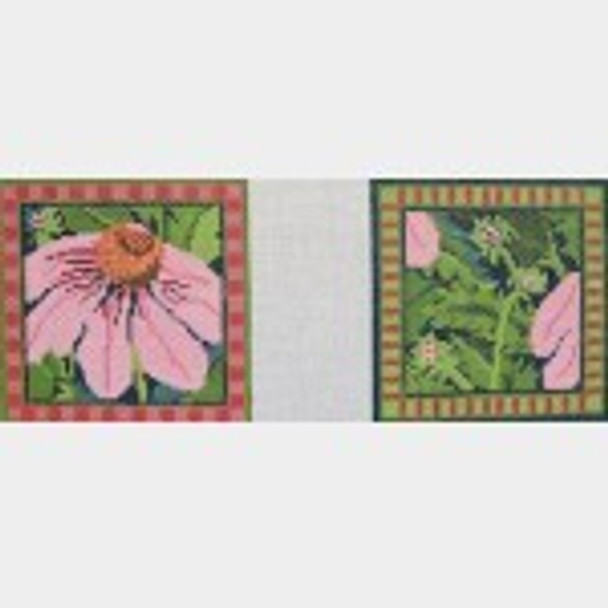 Wg12036C Pink Echinacea Coasters 4X4X4 18ct Whimsy And Grace