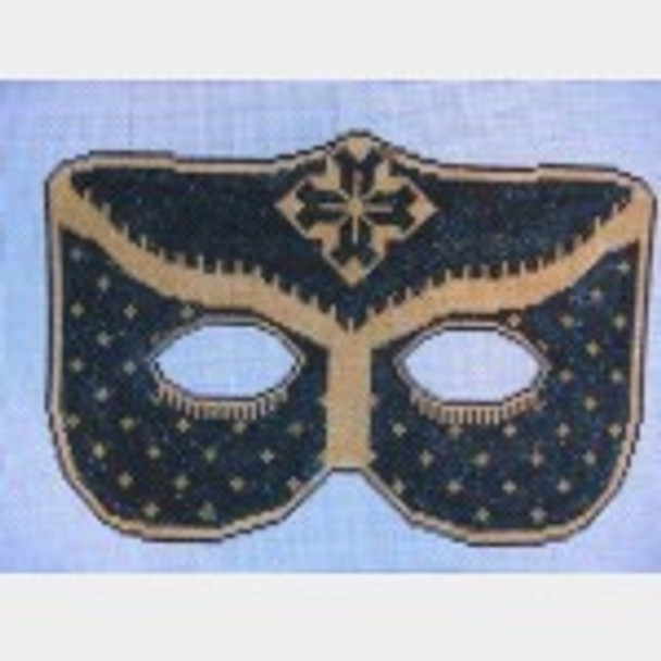 Wg12319 Fleur de Lis- black and gold 18 ct Whimsy And Grace Masquerade Mask 