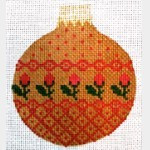 Wg12222 Roses for Mary Reflection 3 1/4" round 18 ct Whimsy And Grace CHRISTMAS REFLECTION