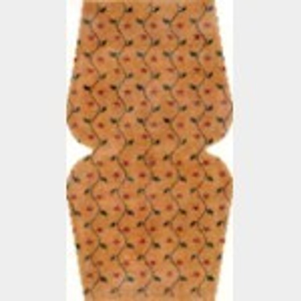 Wg11505 3 pc Victorian Flowers - Copper & Rose w/gusset Canvas Only  5 1/2 x 5 (10)  18 ct Whimsy And Grace Purse