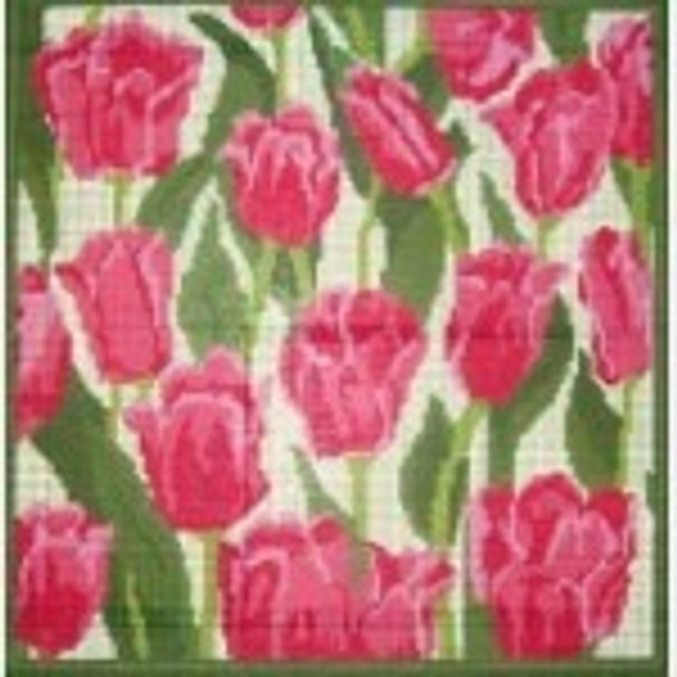 Wg12010 Pink Tulips Insert for Sterling Bag 8 X 8   18 ct Whimsy And Grace
