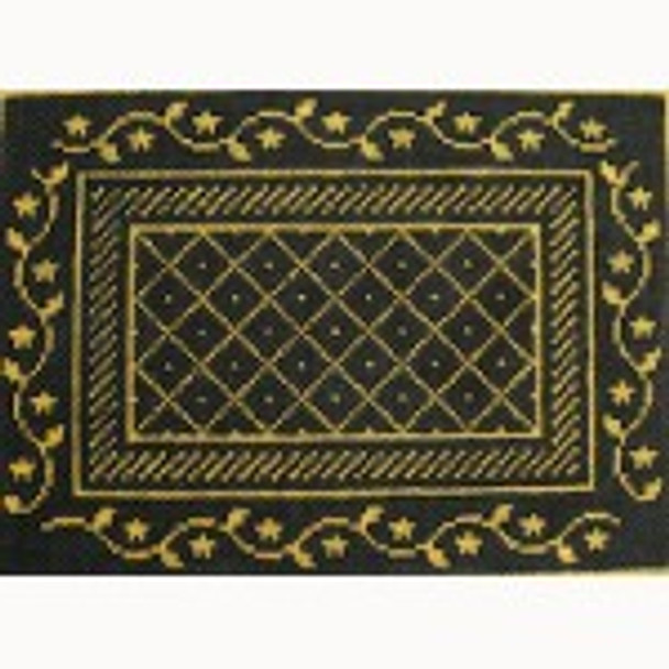 Wg12189N N's Bee NC - Black & Gold 7 X 5   18 ct Whimsy And Grace NEEDLE CASE 