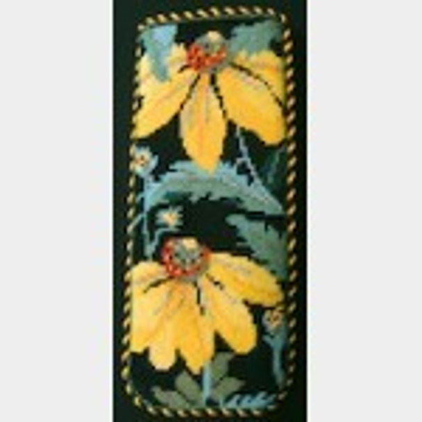 Wg12029E Yellow Echinacea 2 7/8 X 6 3/4   18 ct EYEGLASS CASE / Small Pillow / Cell Phone Case Whimsy And Grace