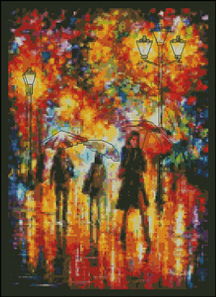 Umbrella Day by Paula's Patterns (Cross-Stitch & Needlepoint) 13-2007