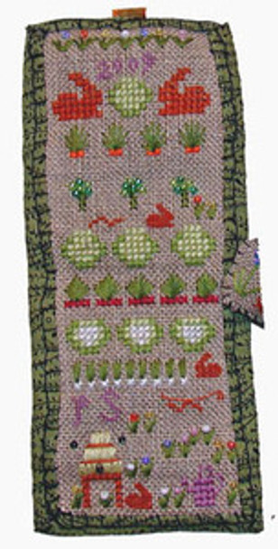 YT Bunny Garden Needleroll 25w x 70h Praiseworthy Stitches