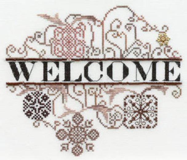 Ornament II Welcome-Bronze Brilliance 110w x 96h MarNic Designs 13-1052 