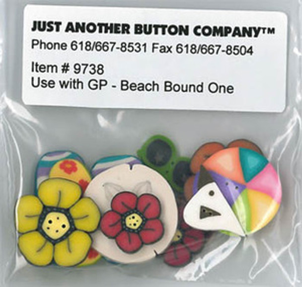 Just Another Button Company Beach Bound One Button Pk (9738.G)